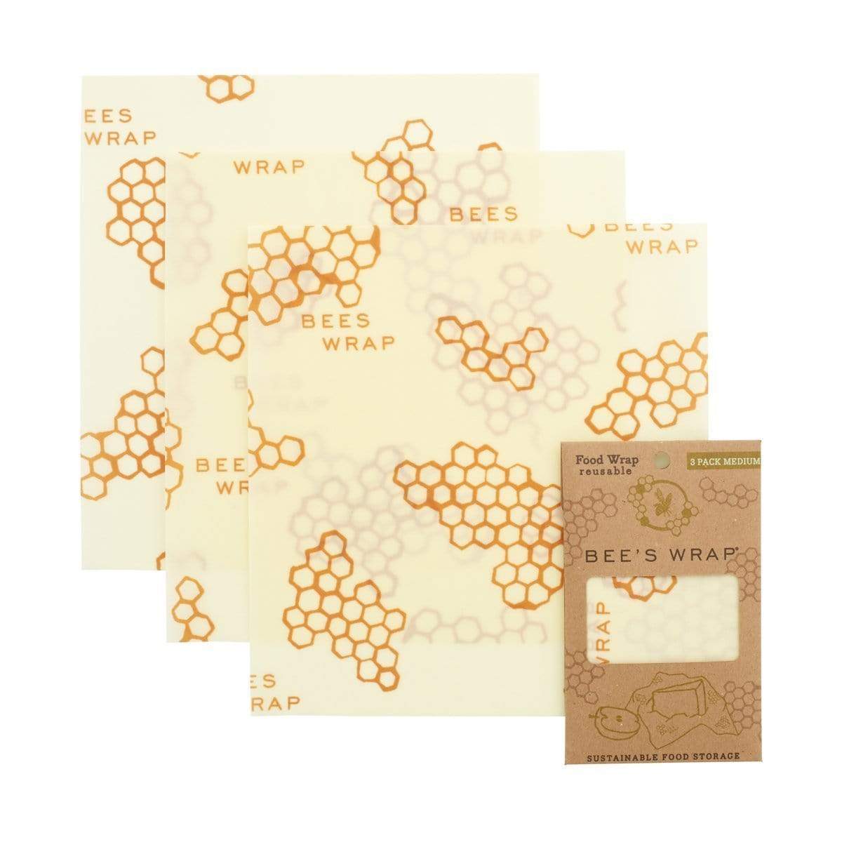 Bee's Wrap Medium Wrap, 3-pack